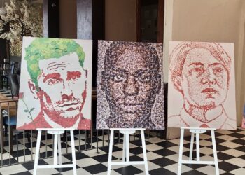 Live art and LGBTQ+ portraits for Pride at The Red Dragon Centre